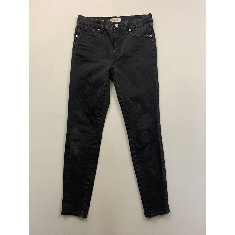 Madewell Women's Black 9" High Rise Skinny Fit Jns